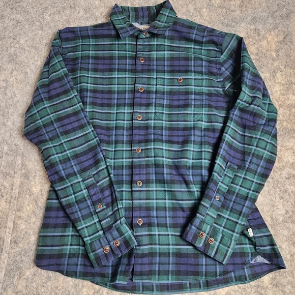 L.L. Bean Other - L.L. Bean Flannel Shirt BeanFlex Men M Reg Green Blue Scotch Plaid Button Up